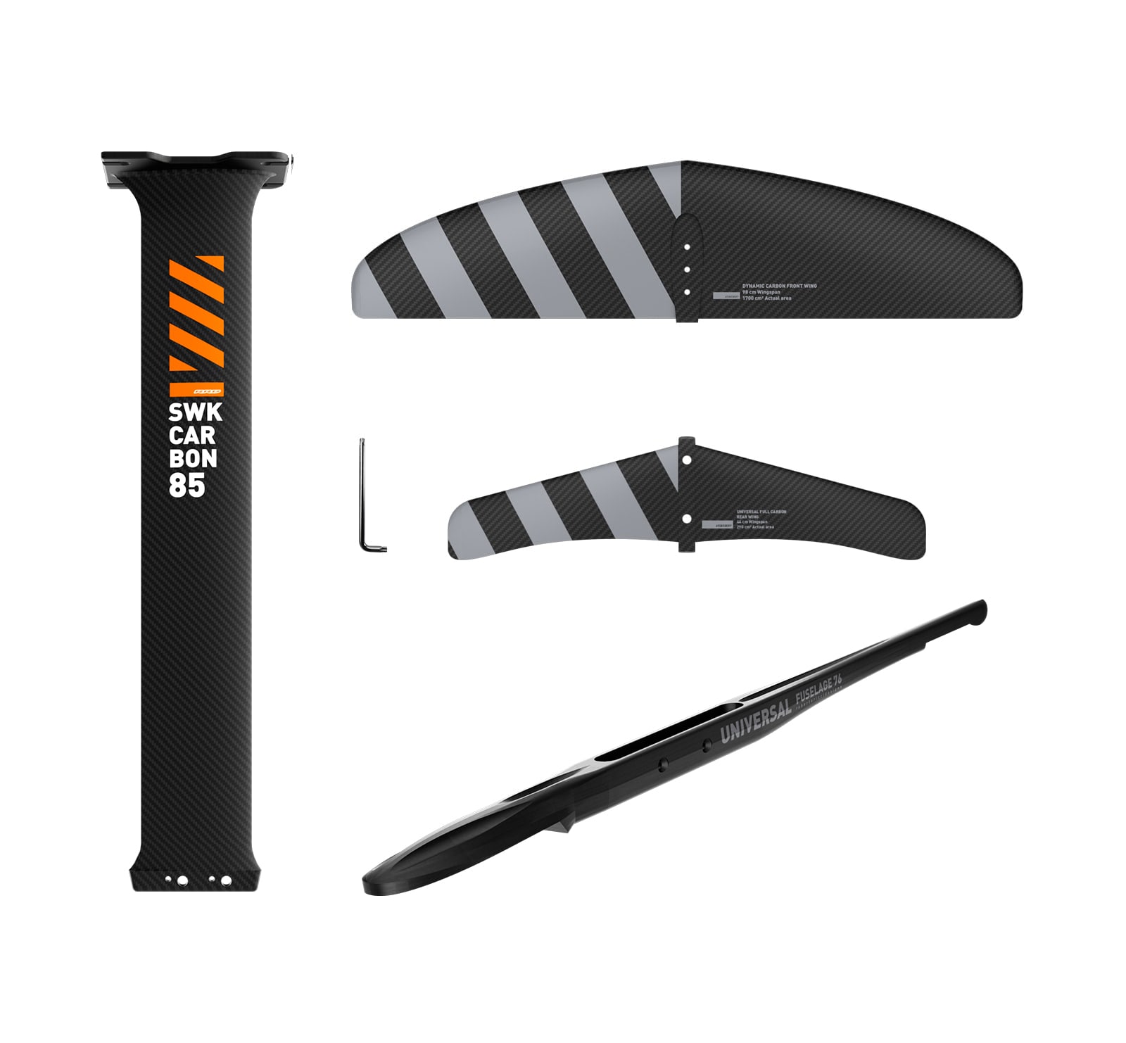 foil dynamic sw carbon 1700 windsurfing karlin komplet